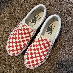 Red & Cream Checker Vans